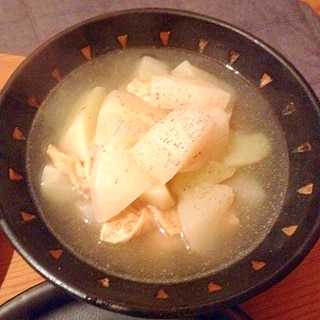 大根とお揚げのナンプラー煮　圧力鍋レシピ